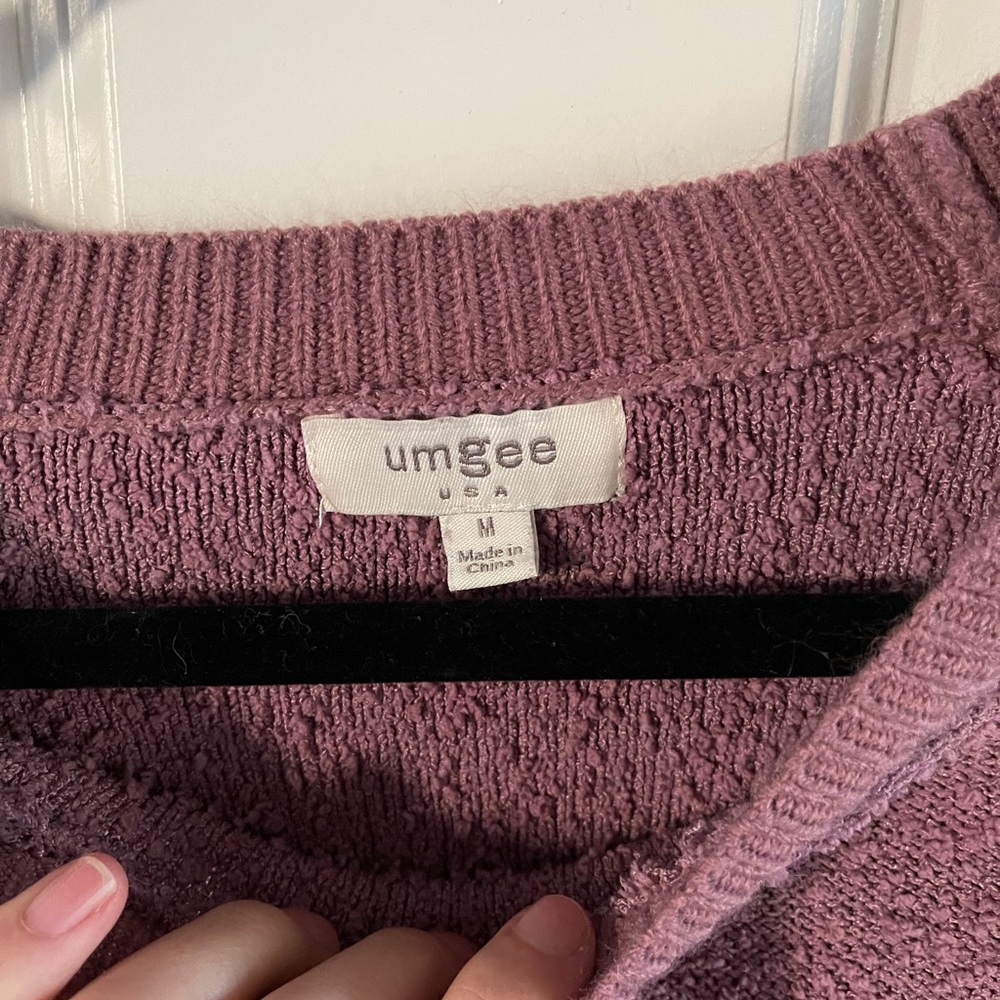 Umgee mauve textured sweater - Picture 4 of 4
